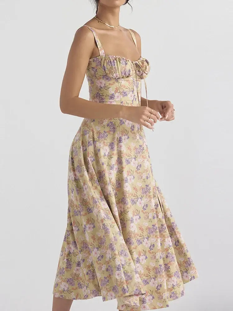 Summer Floral  A-line Dress